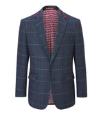 Load image into Gallery viewer, Navy Check Tweed Doyle Jacket
