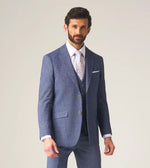 Load image into Gallery viewer, Blue Herringbone Tweed Jude Jacket

