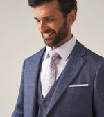 Load image into Gallery viewer, Blue Herringbone Tweed Jude Jacket
