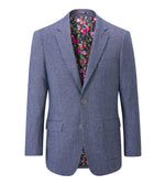Load image into Gallery viewer, Blue Herringbone Tweed Jude Jacket
