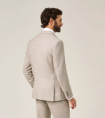 Load image into Gallery viewer, Stone Herringbone Tweed Jude Jacket
