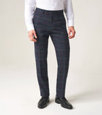 Load image into Gallery viewer, Navy Check Tweed Doyle Trousers
