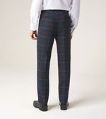 Load image into Gallery viewer, Navy Check Tweed Doyle Trousers
