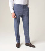 Load image into Gallery viewer, Blue Herringbone Tweed Jude Trousers
