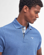 Load image into Gallery viewer, Blue Pique Polo Shirt
