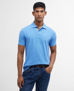 Load image into Gallery viewer, Tartan Pique Polo Shirt Blue
