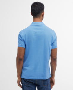 Tartan Pique Polo Shirt Blue
