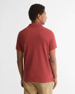 Load image into Gallery viewer, Burgundy Tartan Pique Polo Shirt
