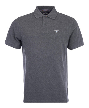 Grey Tartan Pique Polo Shirt