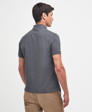Grey Tartan Pique Polo Shirt