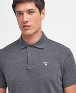 Load image into Gallery viewer, Grey Tartan Pique Polo Shirt
