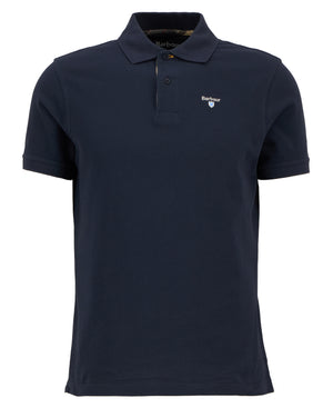 Navy Tartan Pique Polo Shirt
