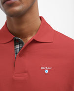 Load image into Gallery viewer, Tartan Pique Polo Shirt Red
