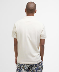 Tartan Pique Polo Shirt White