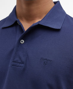 Navy Washed Polo Shirt