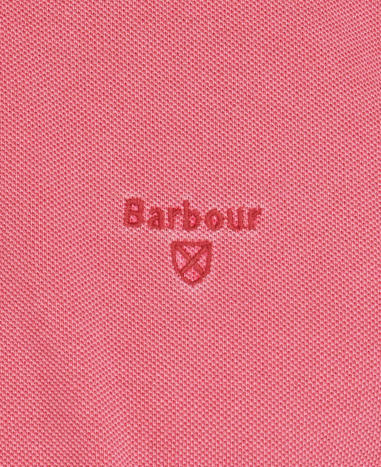 Barbour Washed Out Polo Shirt Pink
