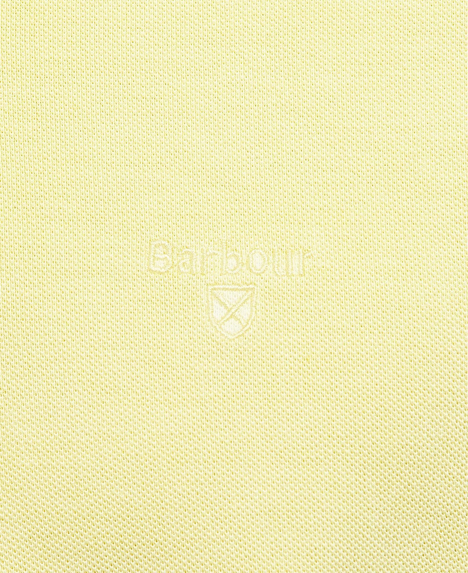 Barbour Washed Out Polo Shirt Yellow