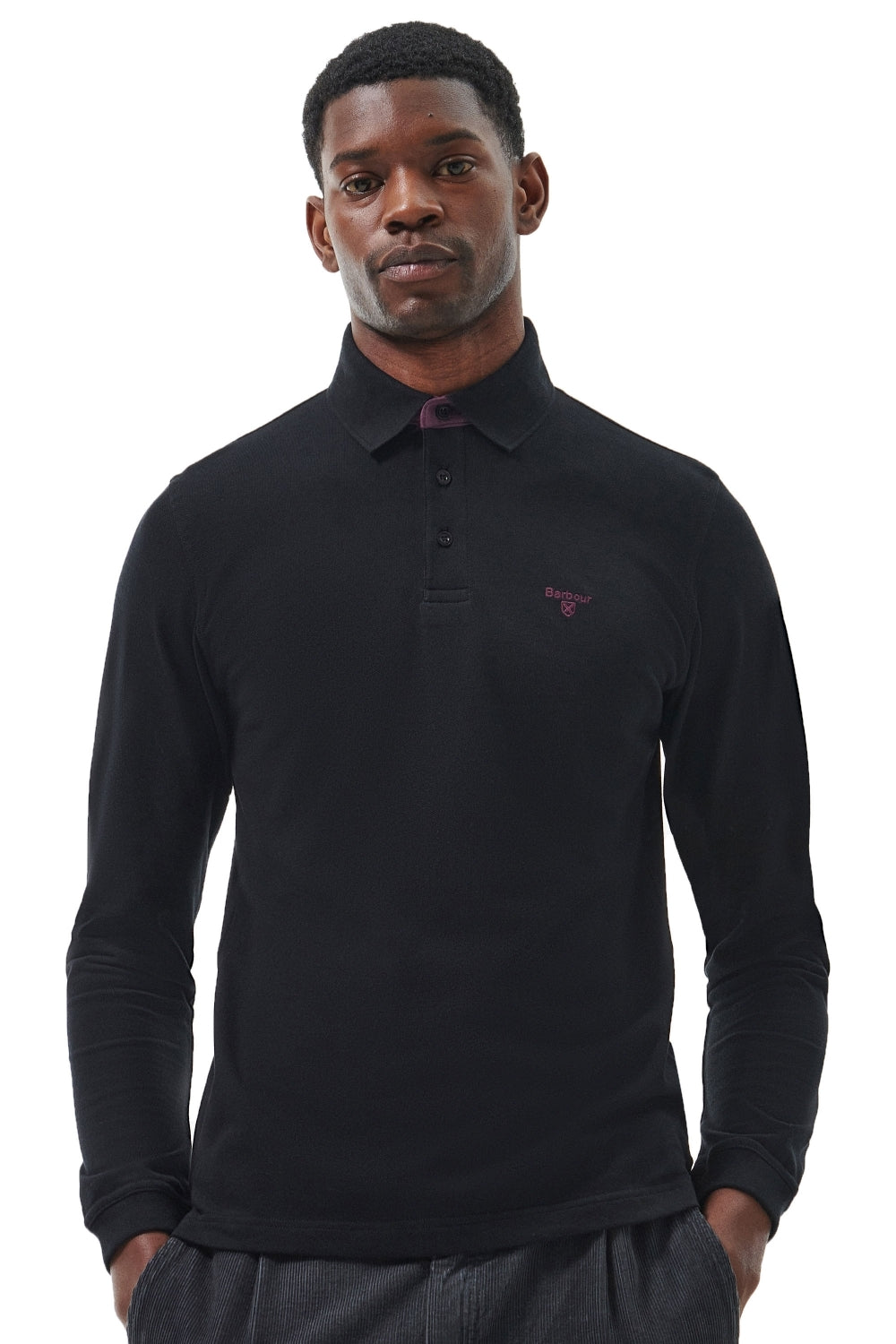 Barbour Black Conforth Polo Shirt