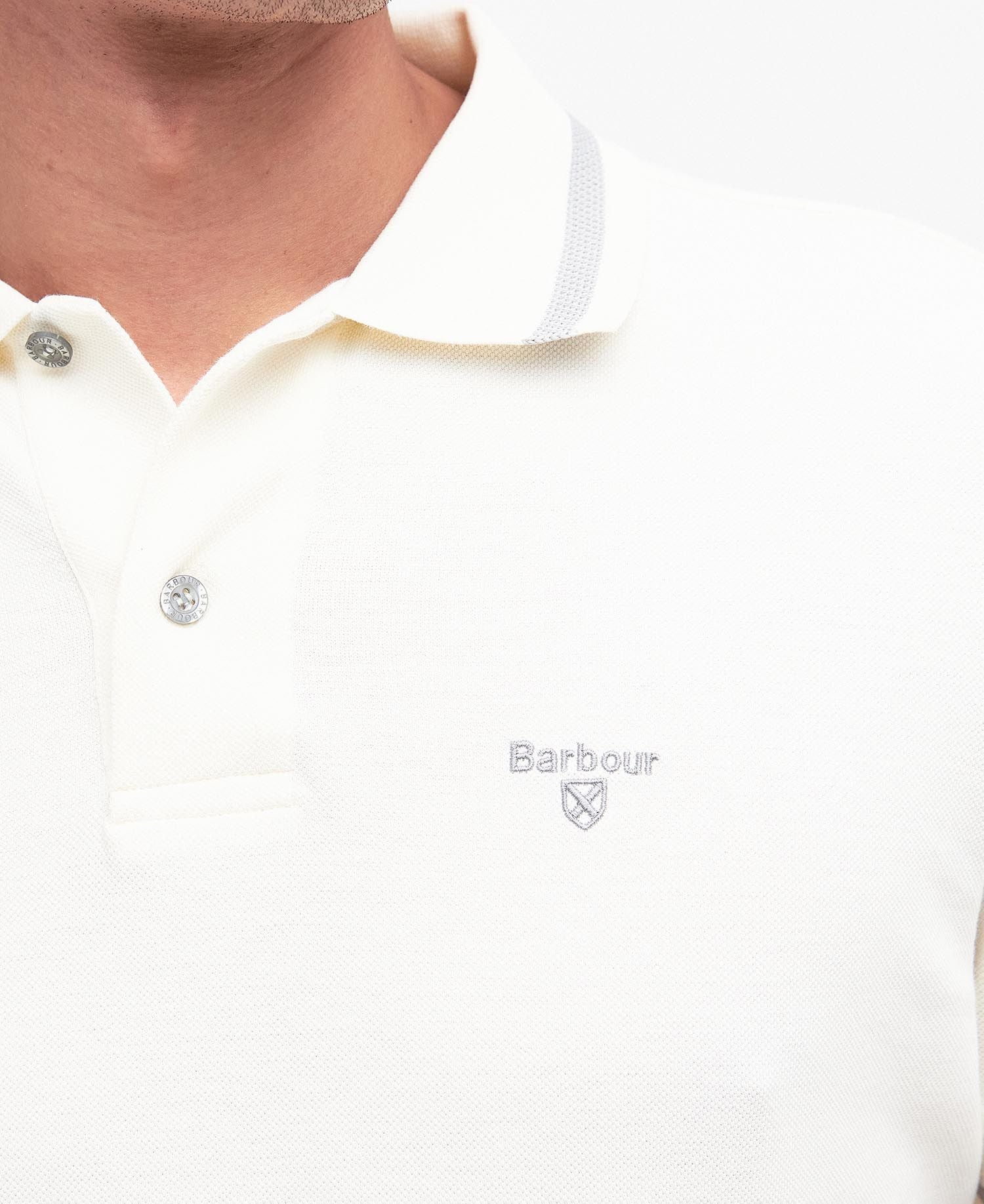Barbour Newbridge Polo Shirt Ecru