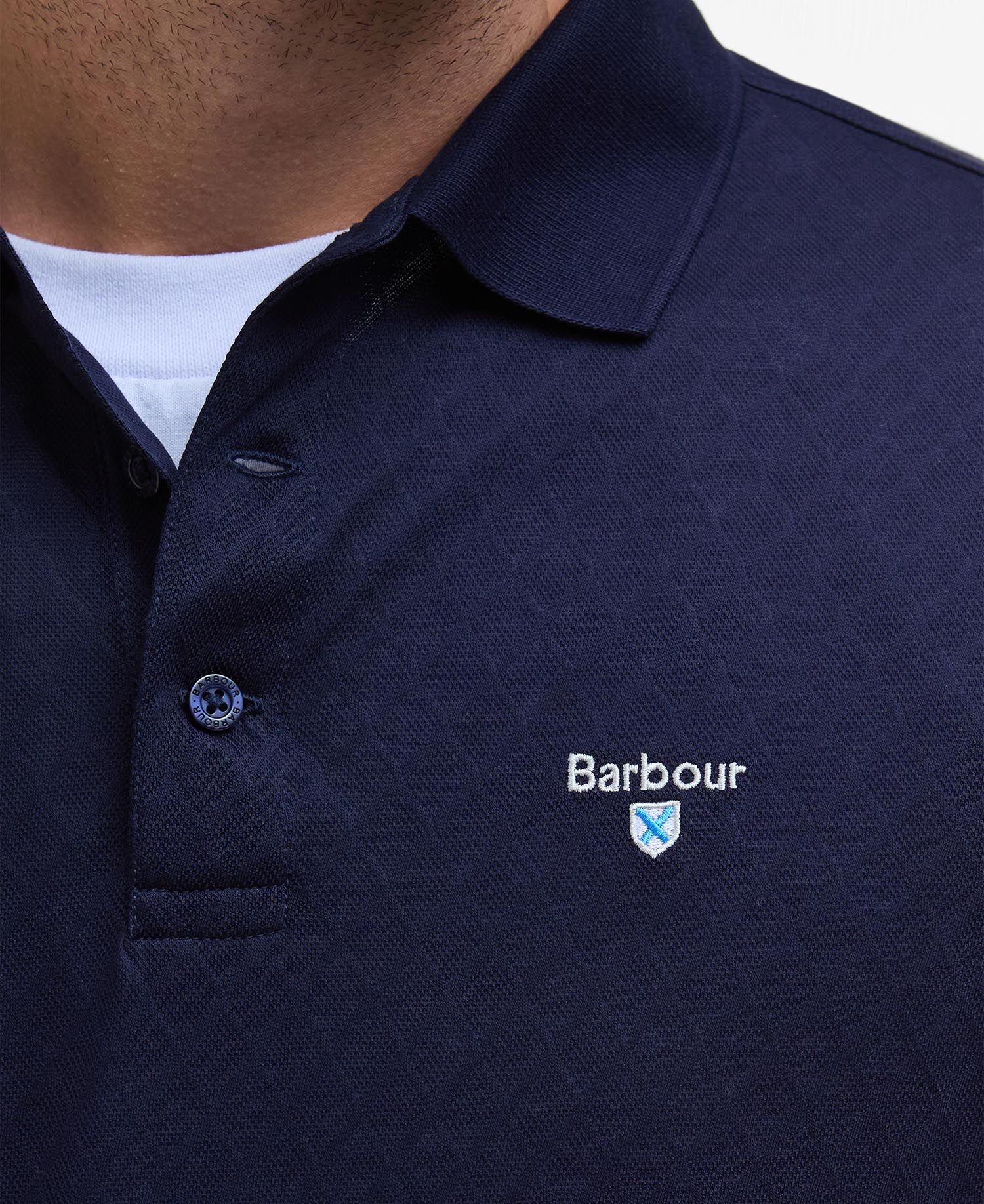 Barbour Navy Sutton Polo Shirt