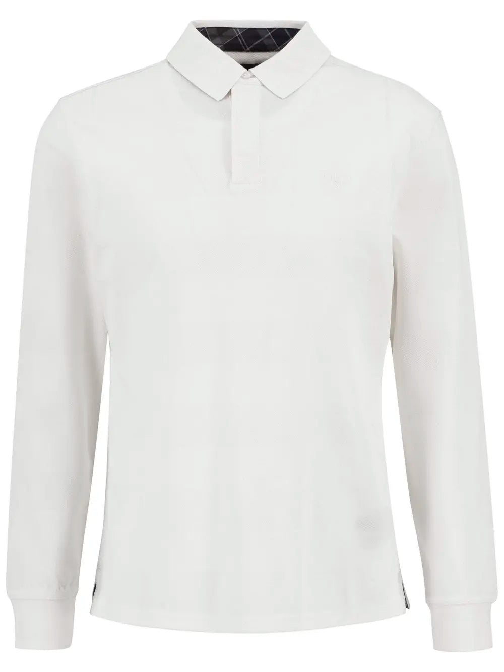 White Waketown Long Sleeve Polo