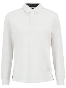 White Waketown Long Sleeve Polo