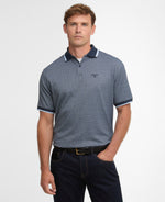 Load image into Gallery viewer, Navy Weston Textured Polo
