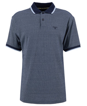 Navy Weston Textured Polo