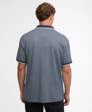 Navy Weston Textured Polo