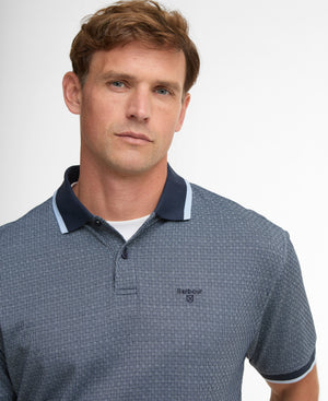 Navy Weston Textured Polo