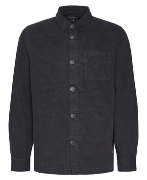 Navy Washed Cotton Overshirt