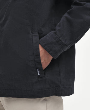 Navy Washed Cotton Overshirt