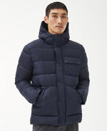 Load image into Gallery viewer, Barbour International Baliol Baffle Quilted Jacket Navy
