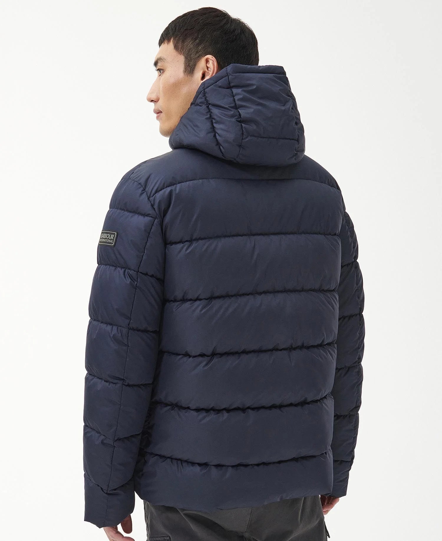 Barbour International Baliol Baffle Quilted Jacket Navy Claytons
