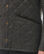 Load image into Gallery viewer, Barbour Olive Checked Heritage Liddesdale Quilted Jacket
