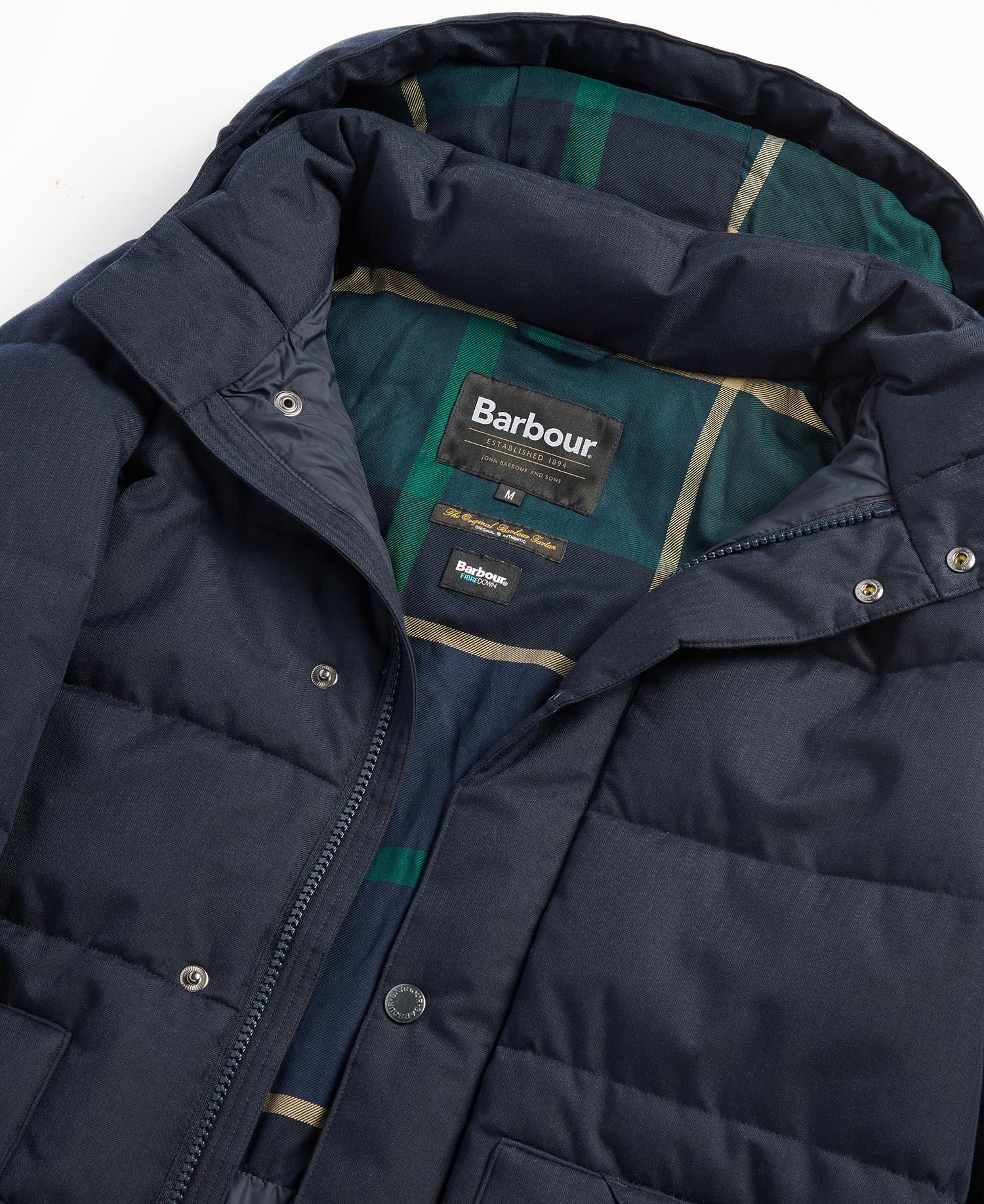 Barbour Brampton Puffer Jacket Navy