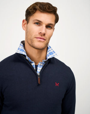 Navy Half Zip Jumper