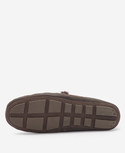 Barbour Monty Suede Slippers Brown