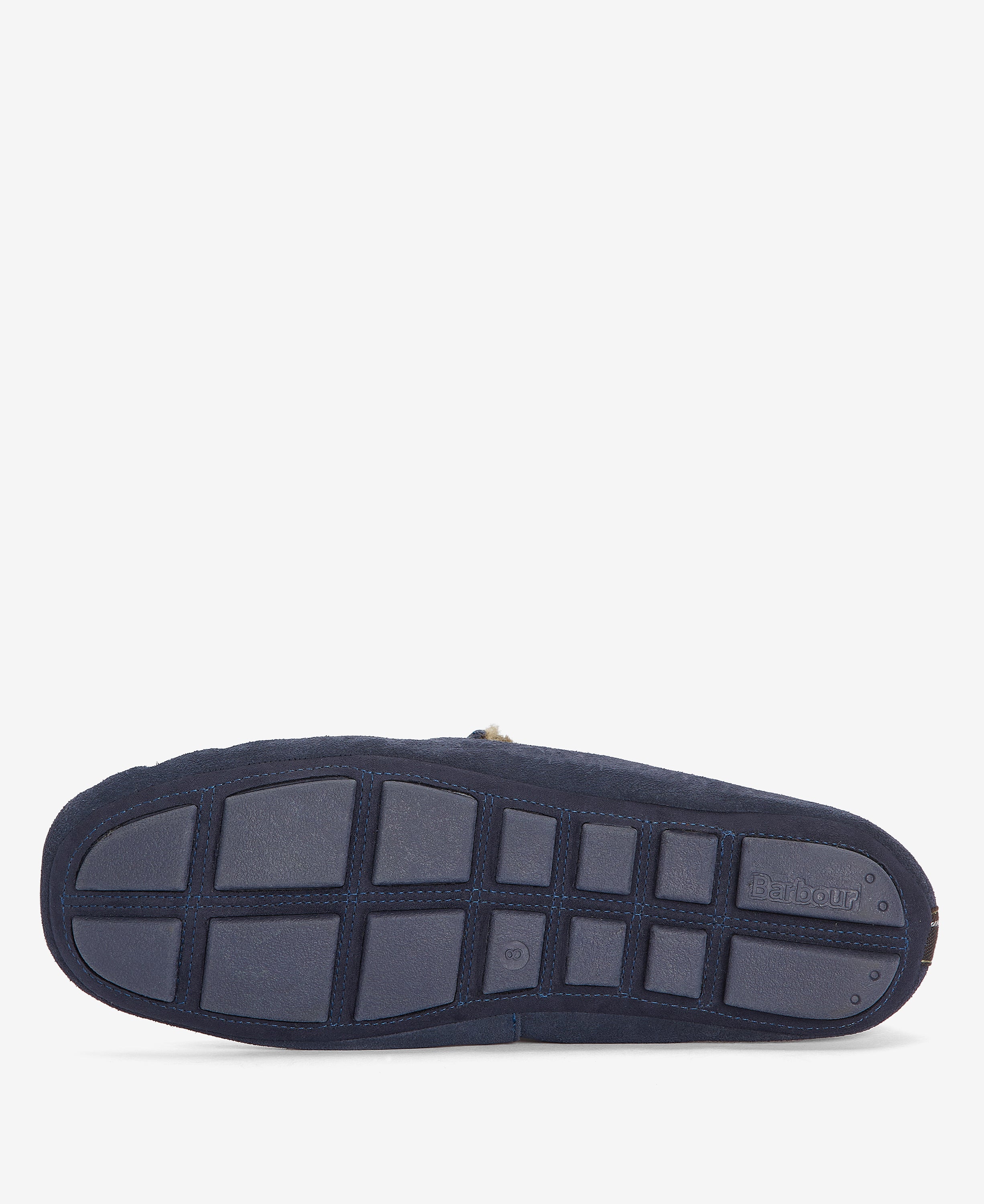 Barbour Monty Suede Slippers Navy