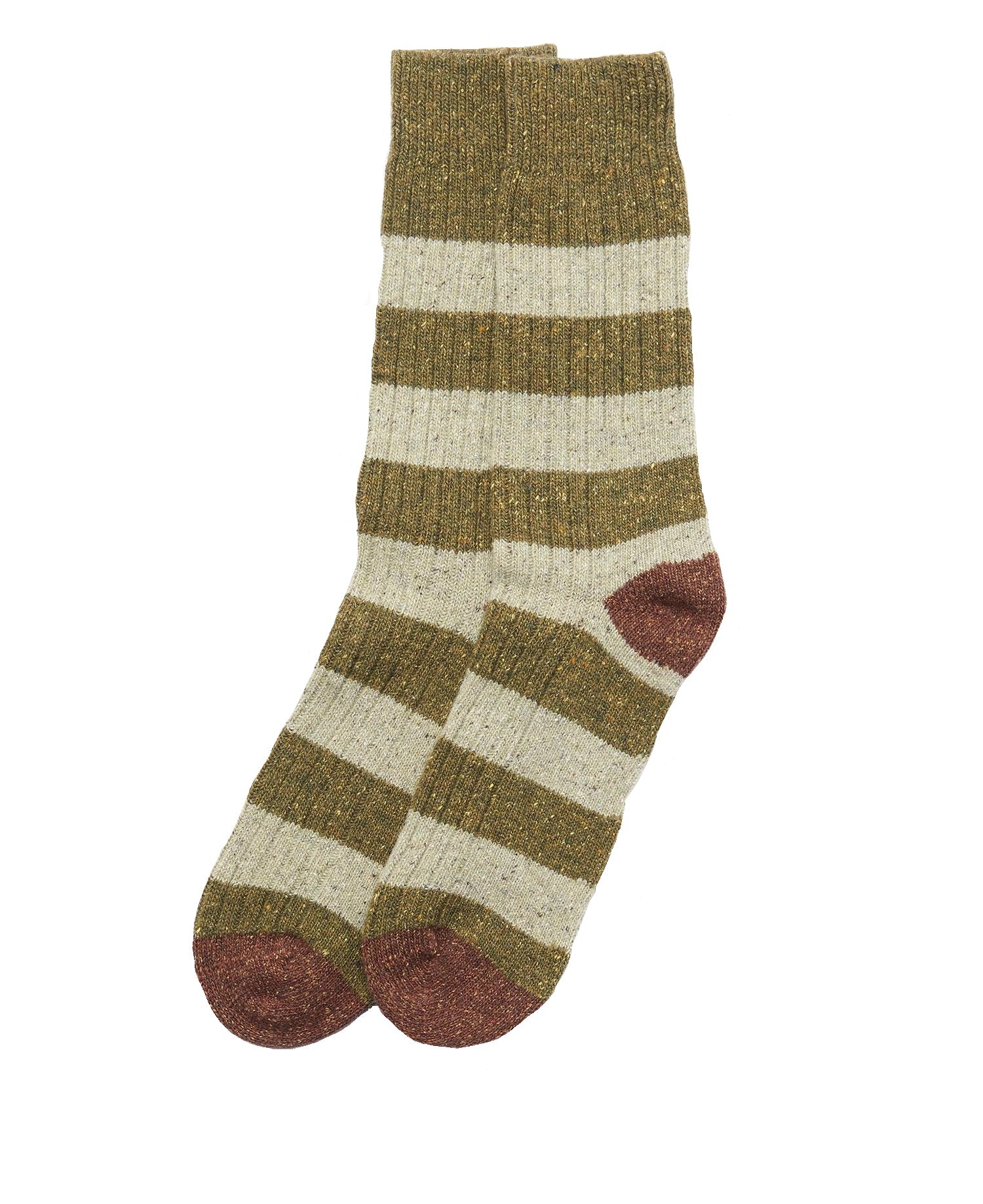 Barbour Houghton Olive Stripe Socks