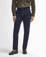 Load image into Gallery viewer, Navy Sueded Sateen Trousers
