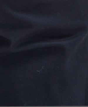 Navy Sueded Sateen Trousers