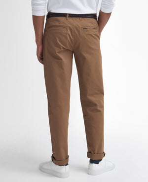 Stone Sueded Sateen Trousers