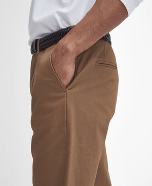 Stone Sueded Sateen Trousers