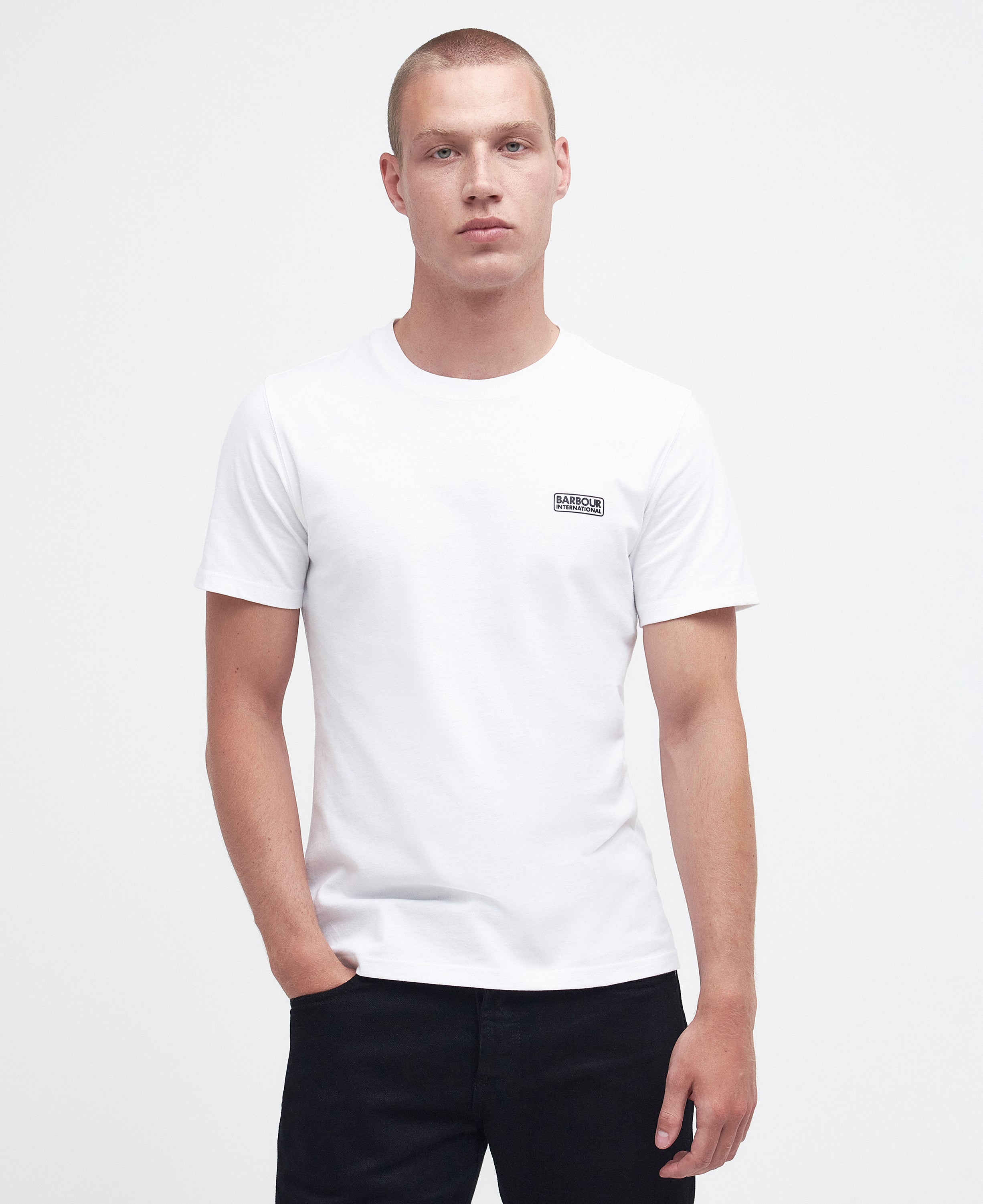 Barbour International White Small Logo T-Shirt