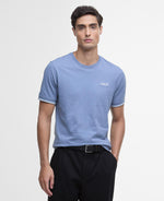 Load image into Gallery viewer, Barbour International Blue Philip Tipped Cuff Cotton T-Shirt
