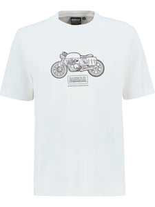 White Morris Motorbike T-Shirt
