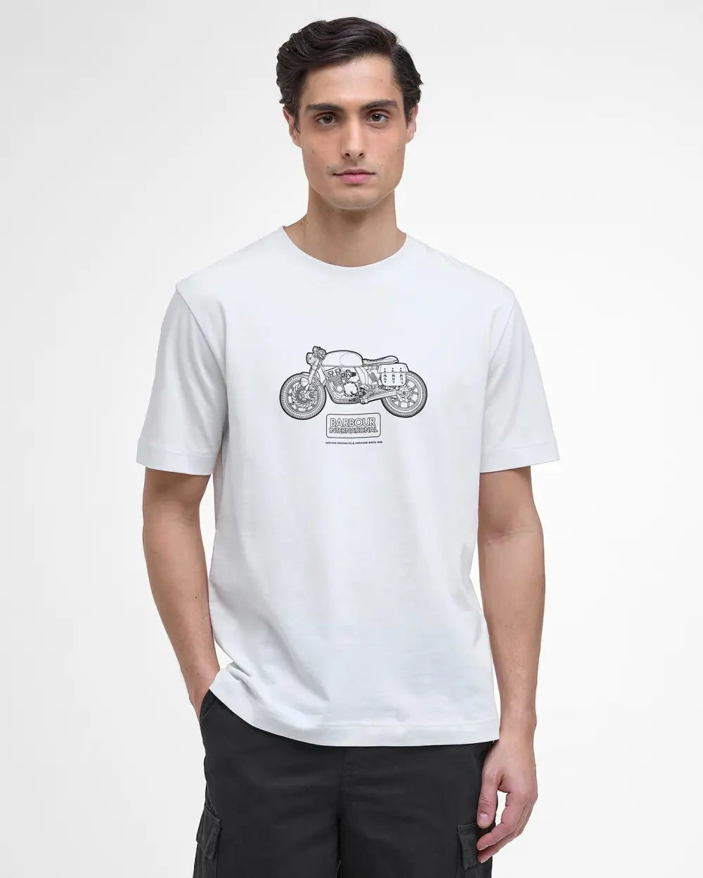 White Morris Motorbike T-Shirt