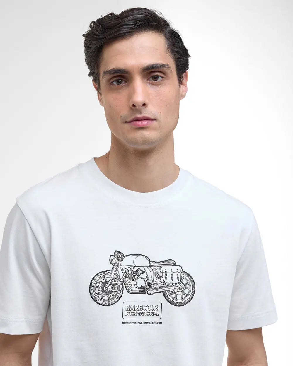 White Morris Motorbike T-Shirt