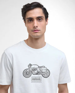 White Morris Motorbike T-Shirt